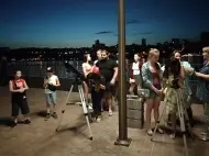 День открытой астрономии на новой набережной.