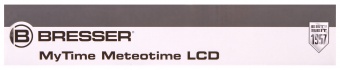 Часы настенные Bresser MyTime Meteotime LCD, белые