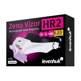 Лупа налобная с аккумулятором Levenhuk Zeno Vizor HR2